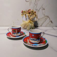 Dm Porselen İzmir 2'li Kahve Fincanı