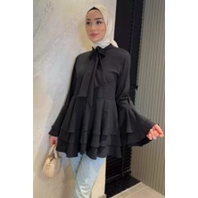 Julude Tesettür Piliseli Şifon Tunik P-00015448