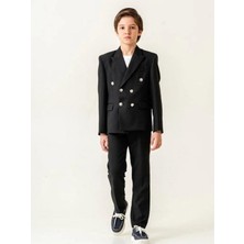 Carinos Erkek Çocuk Kruvaze Kesim Blazer 3 Lü Spor Takım Elbise