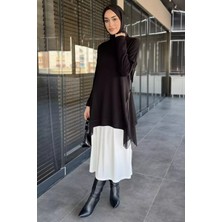 Julude Bisiklet Yaka Sıfır Kol Içlik Elbise P-00015354