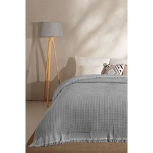Elart Ruffle Pike Çift Kişilik (220 x 240  cm ) Gri