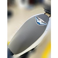 ULTRASHOP Altai Ristretto Gri Sele Kılıfı Su Geçirmez Motosiklet Sele Kılıfı Logolu Sele Koltuk Kılıfı-X