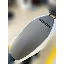 ULTRASHOP Kanuni Seha Gri Sele Kılıfı Su Geçirmez Motosiklet Sele Kılıfı Logolu Sele Koltuk Kılıfı-X