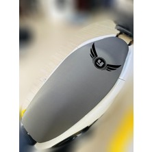 ULTRASHOP Yukı Gelato Gri Sele Kılıfı Su Geçirmez Motosiklet Sele Kılıfı Logolu Sele Koltuk Kılıfı-X