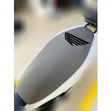 ULTRASHOP Honda Wing-Go Gri Sele Kılıfı Su Geçirmez Motosiklet Sele Kılıfı Logolu Sele Koltuk Kılıfı-X