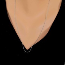 Nusret Takı 925 Ayar Gümüş Burgu Halat Zincir Kolye, Ince