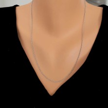 Nusret Takı 925 Ayar Gümüş Burgu Ince Halat Zincir Kolye