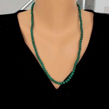 Nusret Takı 925 Ayar Gümüş Kilitli Malakit Taşlı Yeşil Kolye