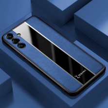 Zebana Samsung Galaxy A26 Uyumlu Kılıf  Premium Deri Kılıf Mavi