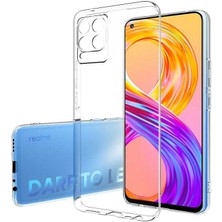 Zebana Realme 8 Uyumlu Kılıf  Şeffaf Soft Silikon Kılıf Şeffaf