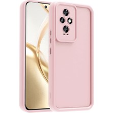  Honor 200 Pro  ile Uyumlu Kılıf Parlak Tek Renkli Yüzey Dayanıklı Malzeme & Tam Koruma Redolent Kılıf Ergonomik Kavrama Kolay Erişim Kapak Pembe