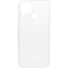 Zebana Realme C15 Uyumlu Kılıf  Şeffaf Soft Silikon Kılıf Şeffaf