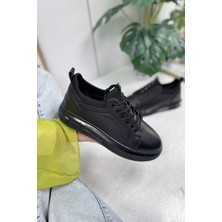 Günlük Erkek Ayakkabı Iç Dış  Deri Bağcıklı Kalın Yüksek Taban Bilek Destek Hafif Sneaker 300
