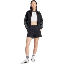 Adidas Kadın Fırebırd Şort Siyah XL Bol Kesim Fermuarlı Cepler ile Rahat Kullanım