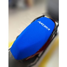 ULTRASHOP Arora Specıal 125 Mavi Sele Kılıfı Su Geçirmez Motosiklet Sele Kılıfı Logolu Sele Koltuk Kılıfı-X