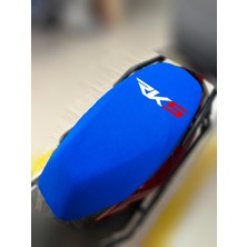 ULTRASHOP Rks Prıvate 125 Mavi Sele Kılıfı Su Geçirmez Motosiklet Sele Kılıfı Logolu Sele Koltuk Kılıfı-X