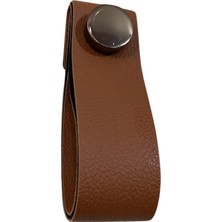 Dizaynaks Deri Kulp Düğme Mocca Taba Renk