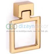 Dizaynaks Altın Sallantılı Kulp 16 Mm