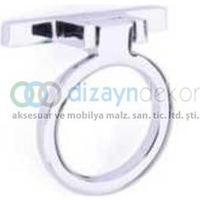 Dizaynaks Krom Yuvarlak Sallantılı Kulp 16 Mm