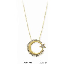 Harem Altın 14 Ayar Altın Ay Yıldız Kolye Kly1010