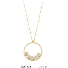 Harem Altın 14 Ayar Halka Içi Beştaş Kolye KLY1723