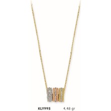 Harem Altın 14 Ayar Altın Üç Renk Kolye Kly995