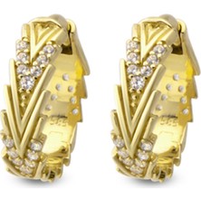 Harem Altın 14 Ayar Altın V Küpe KP019