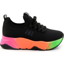 Bambi Siyah Çok Renkli  Kadın Sneaker K01824212417