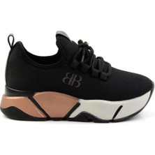 Bambi Siyah Altın  Kadın Sneaker K01824212417