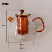 Panhera Cam Demlik Amber 1100 ml