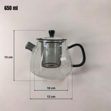 Panhera Cam Demlik Füme 650 ml