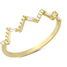 Harem Altın 14 Ayar Altın Zikzak Model Yüzük YZK128