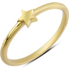 Harem Altın 14 Ayar Altın Taşsız Yıldız Yüzük YZK200