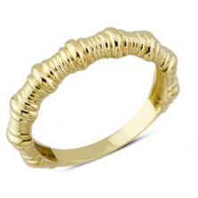 Harem Altın 14 Ayar Altın Taşsız Sarmal Yüzük YZK184