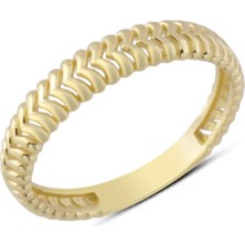 Harem Altın 14 Ayar Altın Ardışık Geçişli Yüzük YZK277