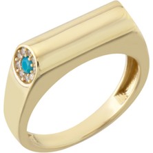 Harem Altın 14 Ayar Altın Taşsız Silindir Yüzük YZK401B