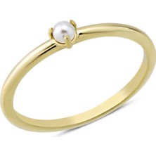 Harem Altın 14 Ayar Altın Tek Incili Yüzük YZK370