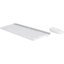 Logitech MK470 Kablosuz Beyaz Ince Ingilizce Q Klavye + Mouse Seti