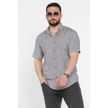 Mishar İtalia Çizgili Kısa Kol Erkek Gömlek P-00015948