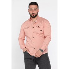 Mishar İtalia Erkek Cepli Çıtçıtlı Uzun Kol Gömlek P-00015949