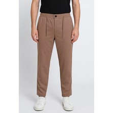 Mishar İtalia Erkek Bel Bağcıklı Fermuarlı Düz Paça Jogger Pantolon P-00015950