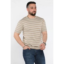 Mishar İtalia Erkek Bisiklet Yaka Çizgili Triko Tişört P-00015983