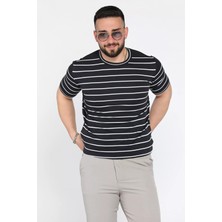 Mishar İtalia Erkek Bisiklet Yaka Çizgili Triko Tişört P-00015983