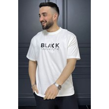 Mishar İtalia Yazı Baskılı Erkek Bisiklet Yaka Tişört P-00015994