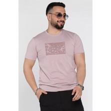 Mishar İtalia Erkek Bisiklet Yaka Baskılı Tişört P-00015990