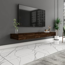 Avalon 3 Kapaklı Duvara Monte Tv Sehpası – 140  cm , Modern Minimal Tasarım, 4 Renk Seçeneği ile Şık ve Fonksiyonel Tv Ünitesi