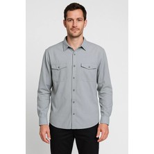 Mishar İtalia Çift Cepli Erkek Uzun Kol Gömlek P-00015989