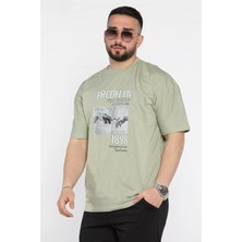 Mishar İtalia Baskılı Oversize Erkek Tişört P-00015837