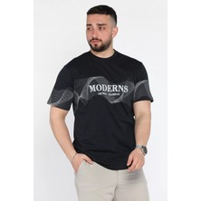 Mishar İtalia Erkek Bisiklet Yaka Baskılı Tişört P-00015836