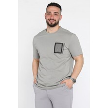 Mishar İtalia Erkek Bisiklet Yaka Baskılı Tişört P-00015842